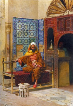 Arabisch Werke - The Smoker Ludwig Deutsch Orientalism Araber